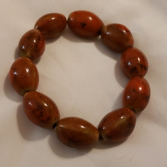 Vintage,boho beaded bracelet - Picture 2 of 3